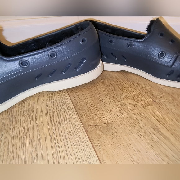 Sperry Size 8 M AUTHENTIC ORIGINAL FLOAT COZY Navy Women's Lined Boat Shoes - Picture 6 of 17
